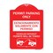 Signmission Permit Parking Estacionamiento Con Permiso. Vehicles w/o Permits Tow Alum, 18" x 24", RW-1824-23314 A-DES-RW-1824-23314 - alternate 1